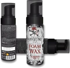 BARBERTIME Hair Styling Foam Wax | Medium Hold & Easy to Use Apply For Unisex 150ml