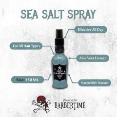 BARBERTIME Hair Sea Salt Spray | Hair Texturizing With Aloe Vera Extract Revitalizer 150ml