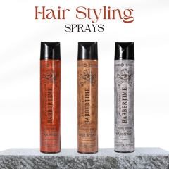 BARBERTIME Hair Styling Aerosol Spray | Perfect Shine | Long Lasting | 400ml