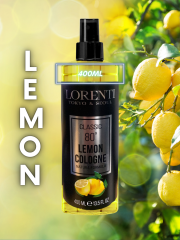 Lorenti 80° Traditional Lemon Afte Shave Cologne | Long Lasting Mens Cologne | Clean, Refined, Masculine Perfume for Men Sterilize Skin 400ml
