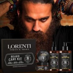 Lorenti Premium Beard Oil 100% Natural Beard Conditioner & Organic Moroccan Argan | Vitamin E Beard Oils Helps Volume, Moisturize & Nourish Beard Growth 50ml