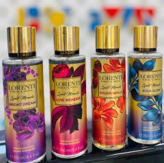 Lorenti Body Mist Spray  Fresh Scent More Permanent Formula | Luxury of Fragrance For Woman 250ml