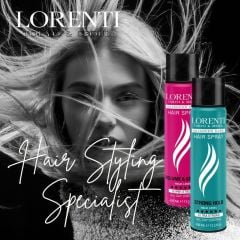 Lorenti Barber Hair Styling Spray | Nourishing Care All Day Lastinng & Volume Effect & Natural Shine & Fast Drying 400 ml