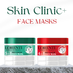 Lorenti Face Mask Natural | Multi Care | Skin Clinic Whitening Peeling Mask | Skin Tone Regenerating 500ml