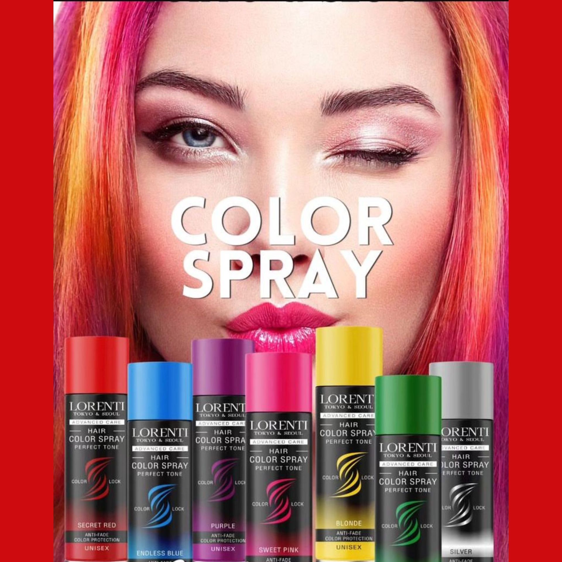 Lorenti Hair Color Spray | Temp Perfect Tone | Anti-Fade Colour Protection | 150 ml
