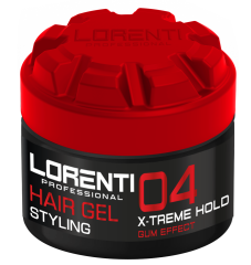 Lorenti Hair Styling Gel | Strong Hold, Edge Control Gum Effect Natural Shine 300ml box of 24