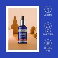 Lorenti 4-in-1 Face Serum 50 ml | Reduces Skin Imperfections, Tightens Skin, Brightens, Revitalizes, and Hydrates Skin - Contains Vitamin C - For All Skin Types 1.7 Fl Oz