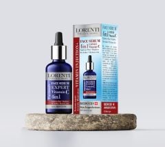 Lorenti 4-in-1 Face Serum 50 ml | Reduces Skin Imperfections, Tightens Skin, Brightens, Revitalizes, and Hydrates Skin - Contains Vitamin C - For All Skin Types 1.7 Fl Oz