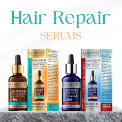 Lorenti Hair Serum Collagen Biotin 4 in 1 | Nourish & Thickening Oil | Damage Hair Repair Unisex 50ml