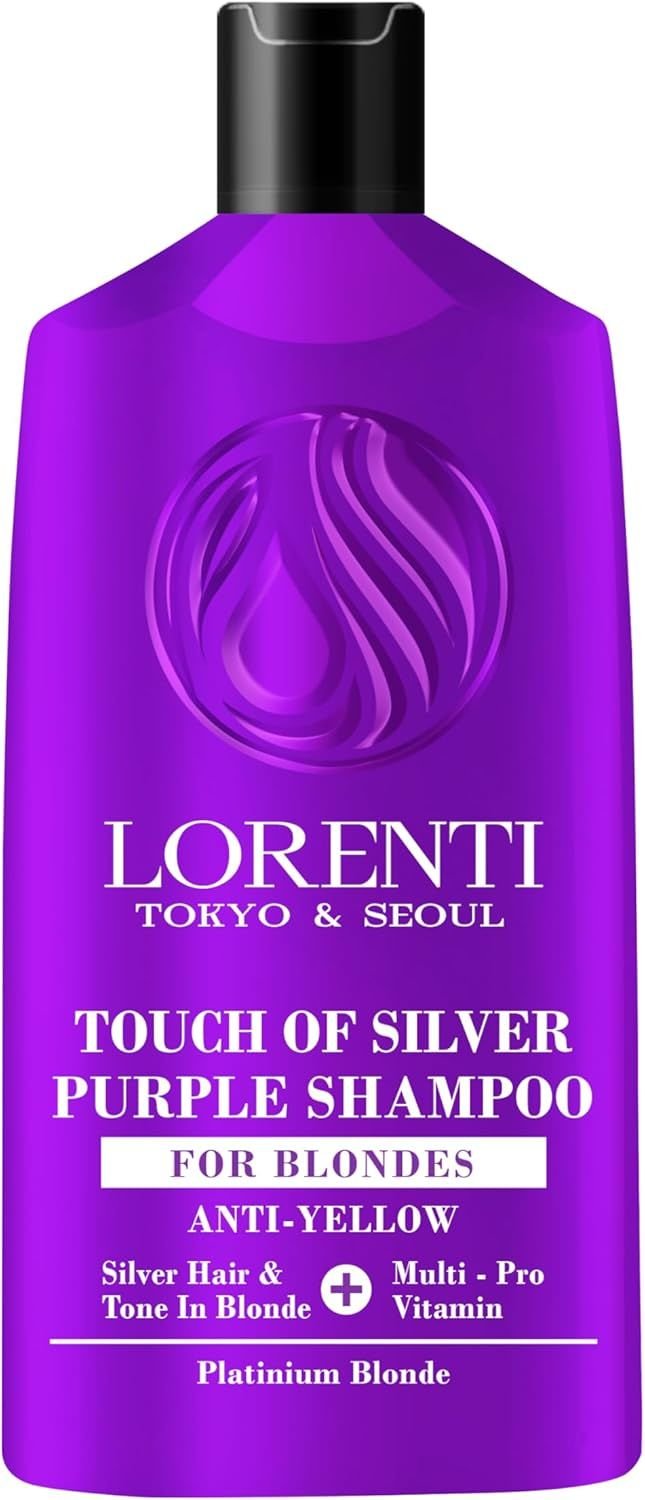 Lorenti Purple Hair Shampoo For Anti Yellow Purple Shampoo Blonde Touch Of Silver 630 ml
