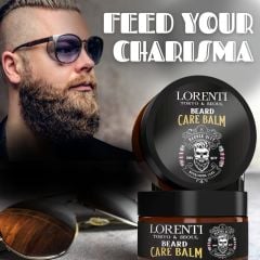 Lorenti Men's Shaving Shampoo for Beard, Mustache and Sideburns, Almond Oil, 200ml