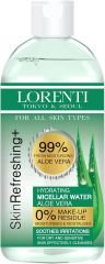 Lorenti Skin+ Micellar Water For Waterproof Makeup | Facial Cleanser & Makeup Remover | 0% Make-Up Residue | Any Skin Type | 400 ml
