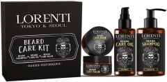 Lorenti Men Beard Care Kit | Shampoo 200ml & Beard Oil 100ml & Balm | Set Of 3