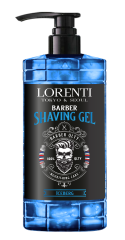 Lorenti Shaving Gel | Transparent Pump Bottle | Nourishing Cooling | 1000ml