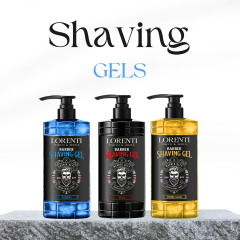 Lorenti Shaving Gel | Transparent Pump Bottle | Nourishing Cooling | 1000ml
