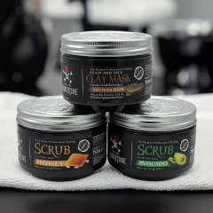 BARBERTIME Scalp & Face Clay Mask | Cleans and Refresh | Softens Hair | 300ml