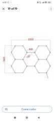 Hexagon LED lamp tubes ceiling light 5 honeycomb lighting